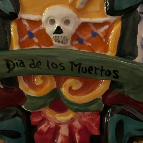 Blue Sky Clayworks Dia De Los Muertos Decorative Cross 9”. - Picture 9 of 9